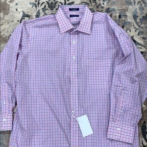 Pink and blue dress shirt